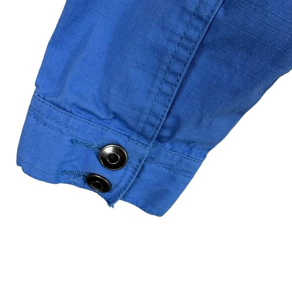 Lighthouse Apparel 100% Cotton Periwinkle Button Up Light Denim Jacket Size M - Picture 6 of 8